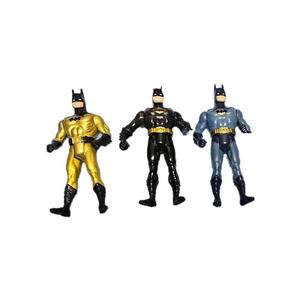 vintage 1990s batman action figures lot of 3